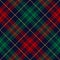 Check pattern Christmas in red, green, yellow, navy blue. Seamless dark multicolored winter tartan plaid for flannel shirt.