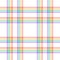 Check pattern. Multicolored bright rainbow texture. Seamless colorful houndstooth vector plaid background for flannel shirt, skirt