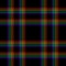 Check plaid pattern. Multicolored bright rainbow texture. Seamless colorful houndstooth vector background for flannel shirt, skirt