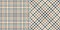 Check plaid pattern tweed in grey, beige, brown orange. Seamless pixel textured hounds tooth tartan set for scarf, jacket, coat.