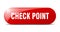 check point button. sticker. banner. rounded glass sign