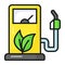 Check this premium quality vector of biofuel station, well designed icon of eco fuel in editable style