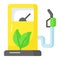 Check this premium quality vector of biofuel station, well designed icon of eco fuel in editable style