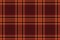 Check seamless background of tartan textile plaid with a pattern fabric vector texture