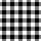 Check seamless pattern. Black checks on white background. Repeated gingham geometric patern. Scottish design prints. Repeating