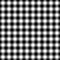 Check seamless pattern. Black checks on white background. Repeated gingham geometric patern. Scottish style for design prints