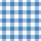 Check seamless pattern. Blue checks background. Repeated gingham geometric patern. Scottish style prints design. Repeating texture