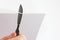 Check sharpening blades medical scalpel on paper