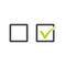 Check uncheck concept, Checkbox set with blank and checked checkbox line art vector icon for apps and websites. Stock Vector