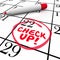 Check-Up Words Calendar Reminder Appointment Exam Schedule