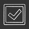 Checkbox chalk icon