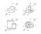 Checkbox, Chemistry lab and Mobile devices icons set. World mail sign. Vector