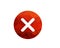 Checkbox cross x vector icon no wrong symbol delete vote sign