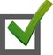 Checkbox vector icon