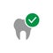 Checked and checkmark and icon. Element of Dental Care icon for mobile concept and web apps. Detailed Checked and checkmark and