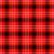 Checked diamond tartan plaid scotch kilt seamless pattern texture background - color red, yellow, black and white