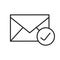 Checked email linear icon