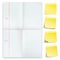 Checked Folded Paper Yellow Sticks