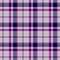 Checked tartan plaid scotch kilt fabric seamless pattern texture background - color gray, grey, purple, violet and white