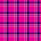 Checked tartan plaid scotch kilt fabric seamless pattern texture background - color hot pink, fuchsia, orchid, magenta,