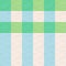 Checked, tartan, plaid or striped seamless pattern in green, blue and cream colors.