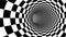 Checker abstract speed motion in highway tunnel for technology