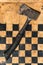Checkerboard axe