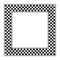 Checkerboard pattern, square frame, checkered pattern frame