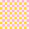 Checkerboard retro groovy square background.