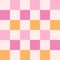 Checkerboard retro groovy square background.