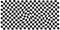 Checkerboard surface with distortion. Black and white mosaic of squares