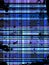 Checkered Blue Grunge Background.