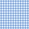 Checkered blue tablecloth seamless pattern. Gingham plaid design background.