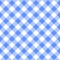 Checkered blue and white plaid seamless pattern. Gingham fabric design background.