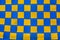 Checkered blue and yellow fabric texture