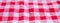 Checkered cloth texture. Red and white squares on textile