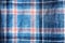 Checkered cloth texture. Squares on textile. Natural fabrics background