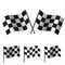 Checkered Flags (racing). Vector