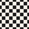 Checkered geometric seamless pattern with jagged squares. Chess background.