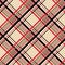 Checkered gingham fabric seamless pattern in black, white and blue, vector. EPS10