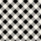 Checkered gingham fabric seamless pattern in blue grey and white, vector