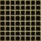 Checkered gold and black grunge 3d vector seamless pattern. Embroidery ornate check background. Repeat endless tartan plaid