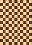 Checkered pattern brown color