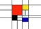 Checkered Piet Mondrian style emulation. The Netherlands art history and Holland painter. Colorful Dutch mosaic or checker line