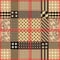 Checkered quilting design.