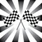 Checkered race flags