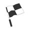 Checkered racing flag icon. Starting flag auto and moto racing. Sport car competition victory sign. Finishing winner rally illustr