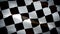 Checkered Racing Flag With Pole Transition Wipe video waving in wind. Formula Racing Flag background. Start Race Checkered Flag Lo