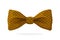 Checkered retro bow tie brown color