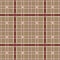 Checkered seamless pattern, stripes of beige, Burgundy and pink on a beige background